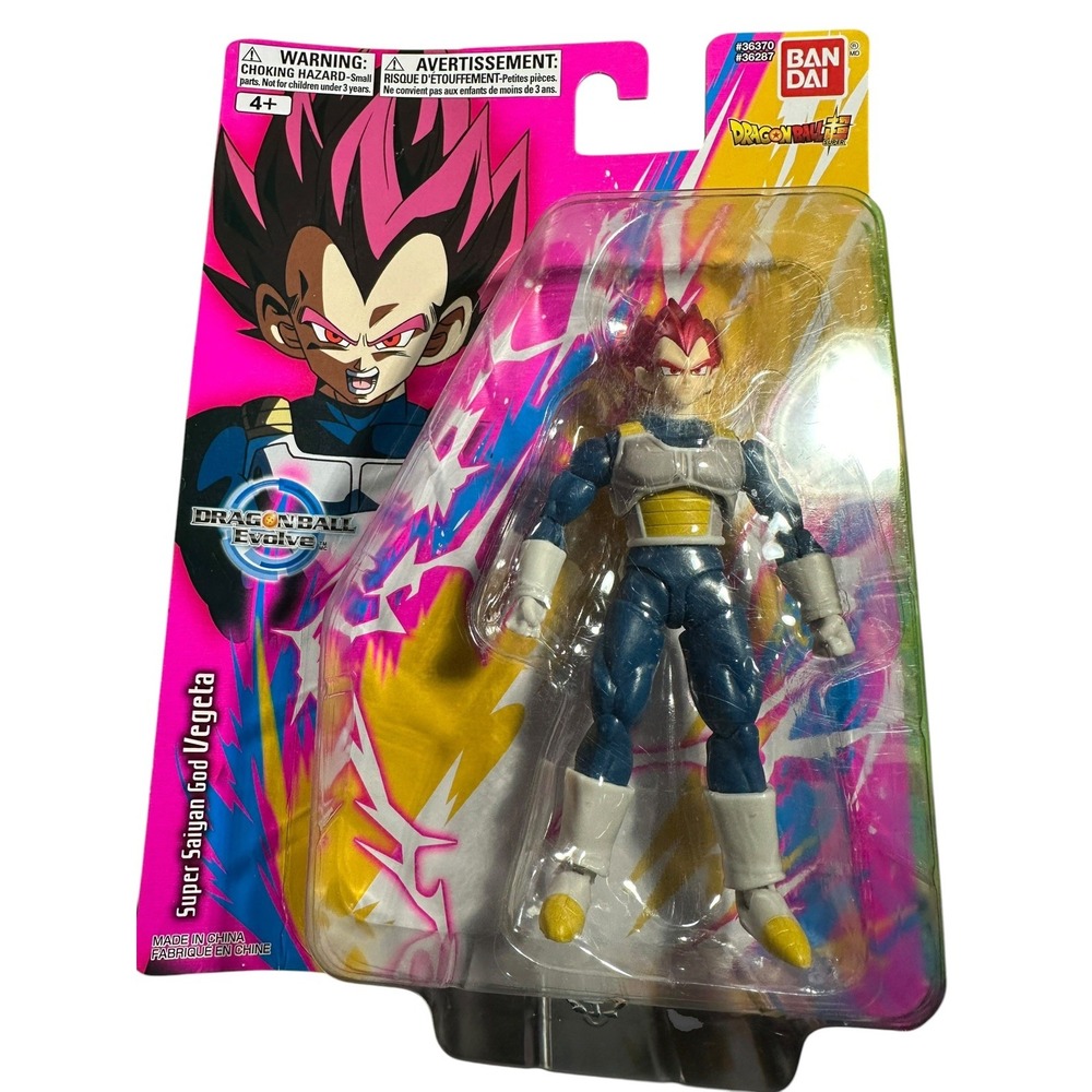 Dragon Ball Z Evolve Super Saiyan God Vegeta 5in Action Figure Bandai 36370